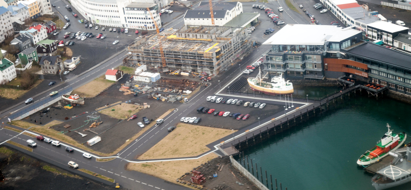 Aerial view of Reykjavik